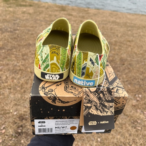 NWT Native x Star Wars Jefferson Return of the Jedi Slip On Shoes Men 5/Woman 7